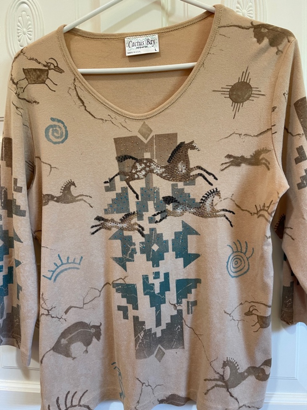 Cactus Bay Tan Scoop Neck Tank Top